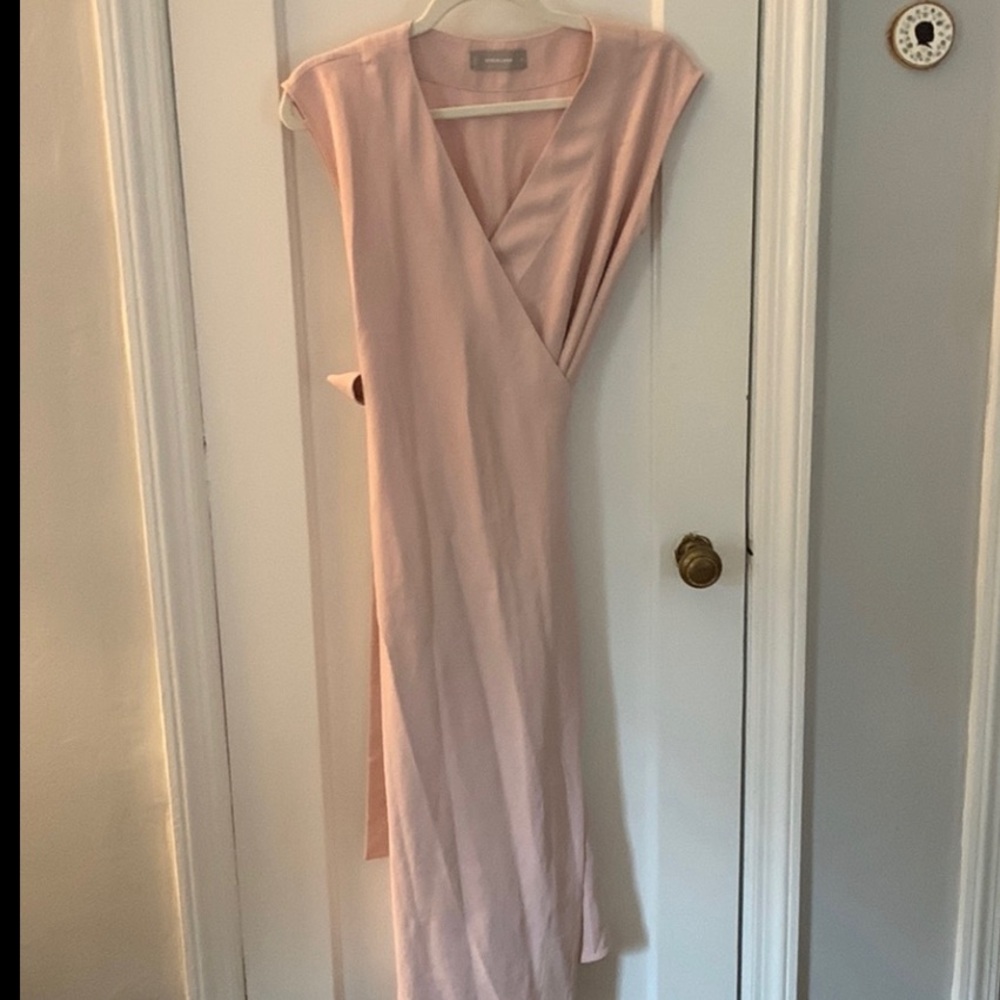 Everlane Japanese Go Weave Wrap Dress in Blush 00
